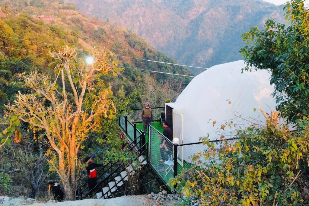 Gadeni Stays - Glamping Dome At Nainital Bhīm Tāl Exteriör bild